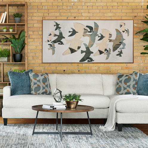 Mia Oyster 2-Piece Sectional